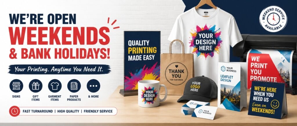 Weekend Printing Service Rotherham